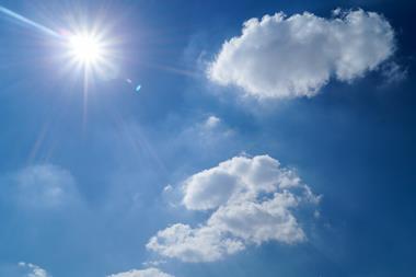 Blue skies on a sunny day