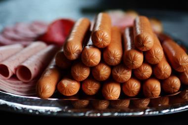 meat sausage burger food protein